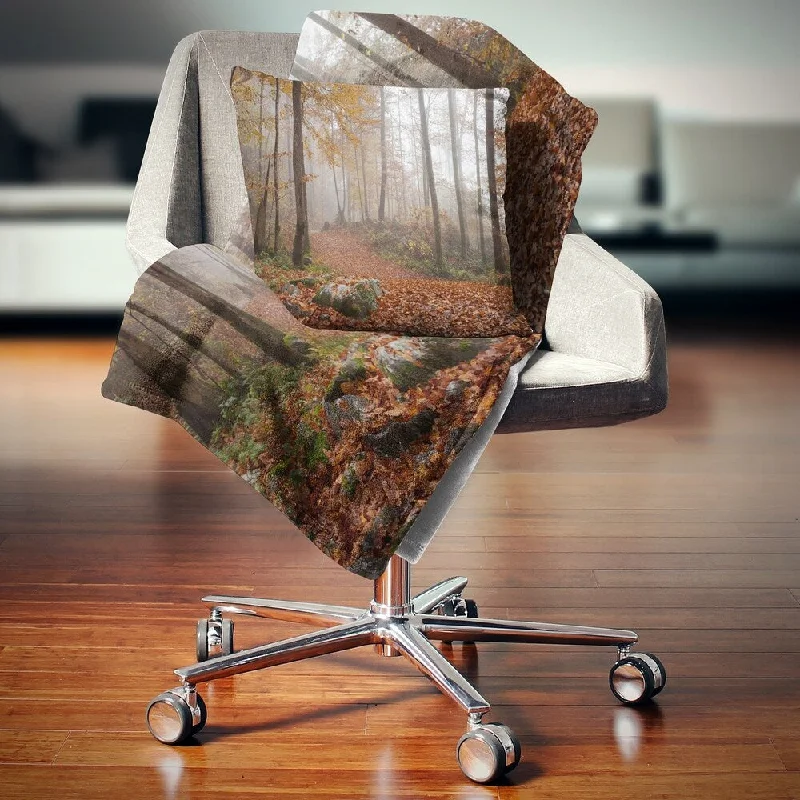 Silk blankets with a smooth and elegant touchDesignart 'Autumn Forest in Germany' Landscape Photography Throw Blanket Silk blankets with a smooth and elegant touchDesignart 'Autumn Forest in Germany' Landscape Photography Throw Blanket