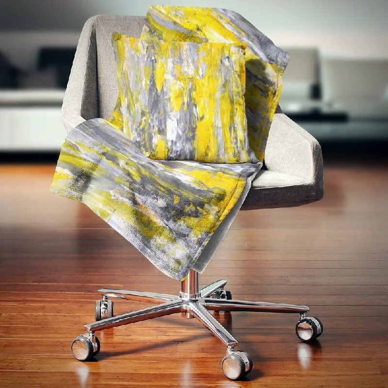 Acrylic blankets for a soft and affordable alternativeDesignart Grey and Yellow Abstract Pattern Throw Acrylic blankets for a soft and affordable alternativeDesignart Grey and Yellow Abstract Pattern Throw