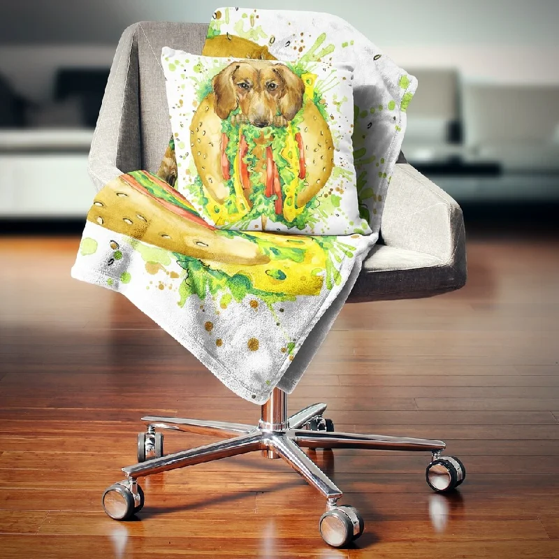 Acrylic blankets for a soft and affordable alternativeDesignart 'Funny Dog inside Sandwich' Contemporary Animal Throw Blanket Acrylic blankets for a soft and affordable alternativeDesignart 'Funny Dog inside Sandwich' Contemporary Animal Throw Blanket