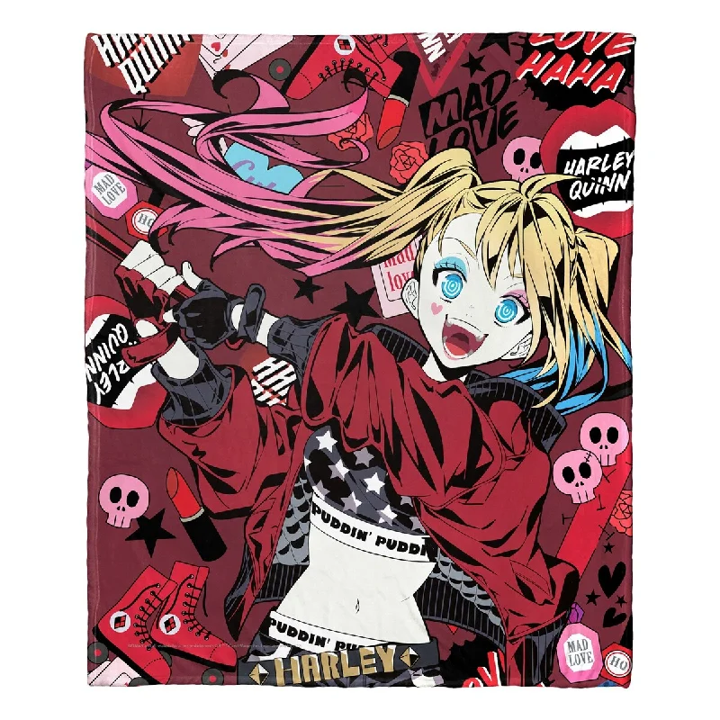 Synthetic fiber blend blankets for a budget - friendly choiceDC Comics Batman Silk Touch Throw Blanket Harley's Crazy Synthetic fiber blend blankets for a budget - friendly choiceDC Comics Batman Silk Touch Throw Blanket Harley's Crazy