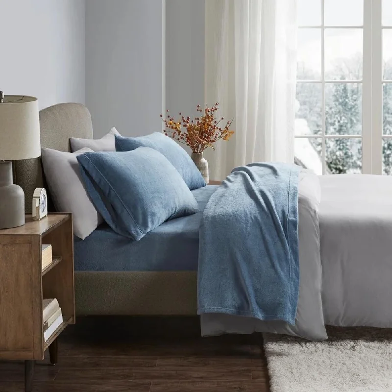 Cashmere blankets for ultimate softness and luxury4pc Twin Cozy Soft Micro Fleece Plush Deep Pocket Sheet Set Blue Cashmere blankets for ultimate softness and luxury4pc Twin Cozy Soft Micro Fleece Plush Deep Pocket Sheet Set Blue