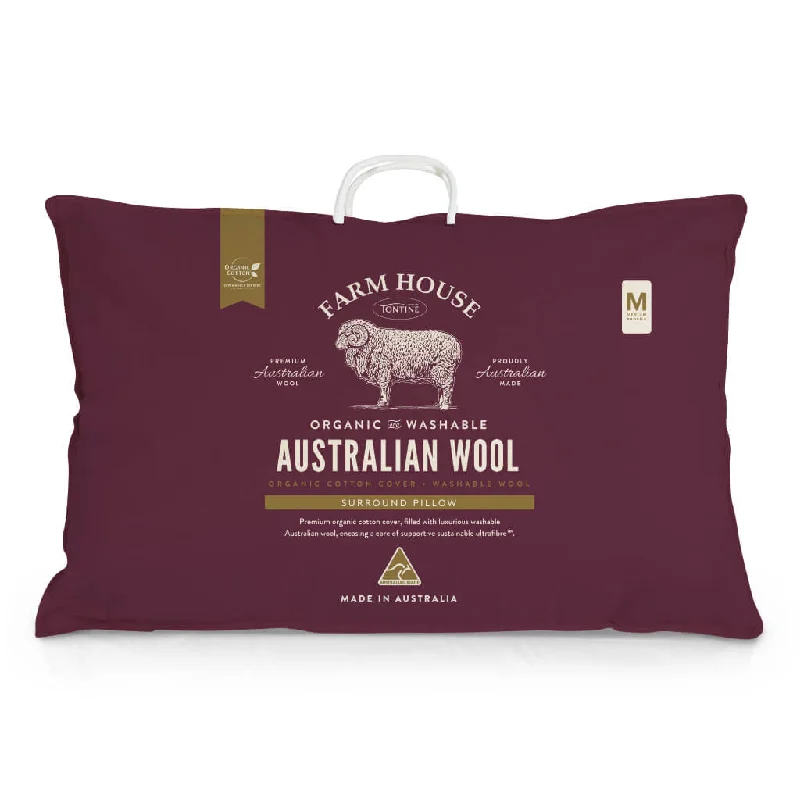 Hypoallergenic Pillows for Allergy SufferersSoft and Fluffy Pillows for Bedroom ComfortFarm House Organic Cotton Wool Surround Medium Pillow Hypoallergenic Pillows for Allergy SufferersSoft and Fluffy Pillows for Bedroom ComfortFarm House Organic Cotton Wool Surround Medium Pillow