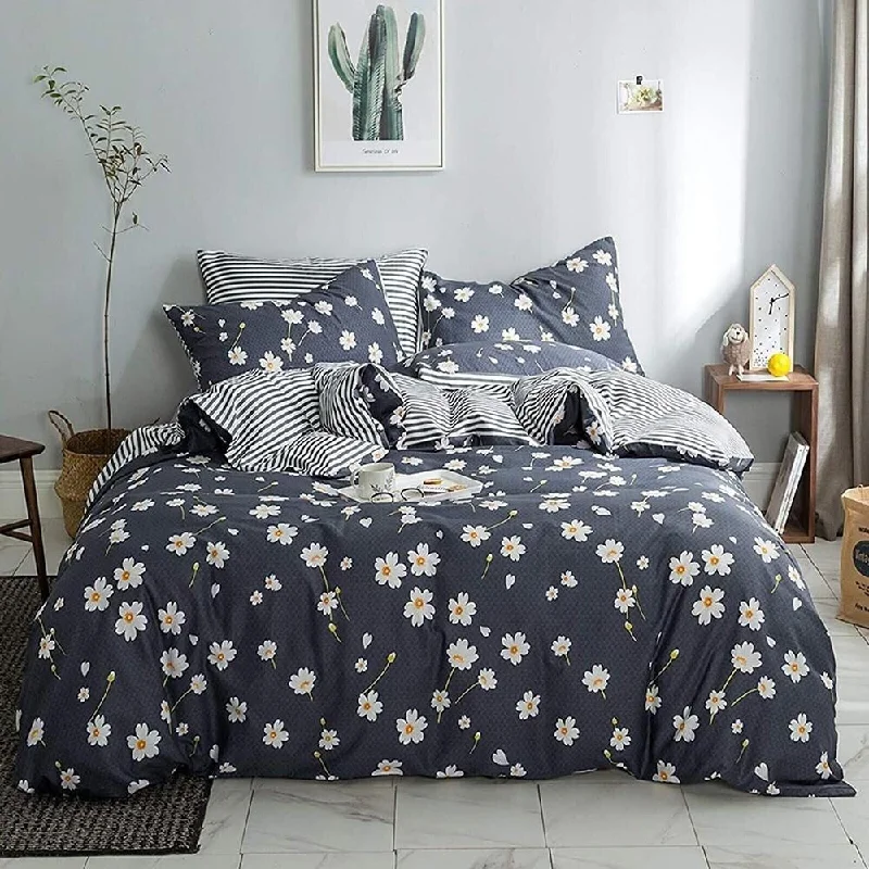 Recycled polyester blankets for an eco - conscious optionQueen Size Duvet Cover Floral Bedding Sets Chic Boho Cotton Daisy Recycled polyester blankets for an eco - conscious optionQueen Size Duvet Cover Floral Bedding Sets Chic Boho Cotton Daisy