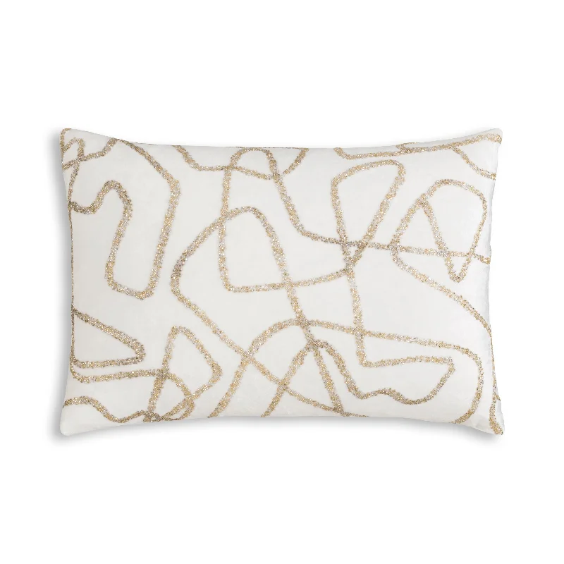 Pregnancy Pillows for Expectant MothersMemory Foam Pillows for Neck SupportSayra Ivory Gold Pillow