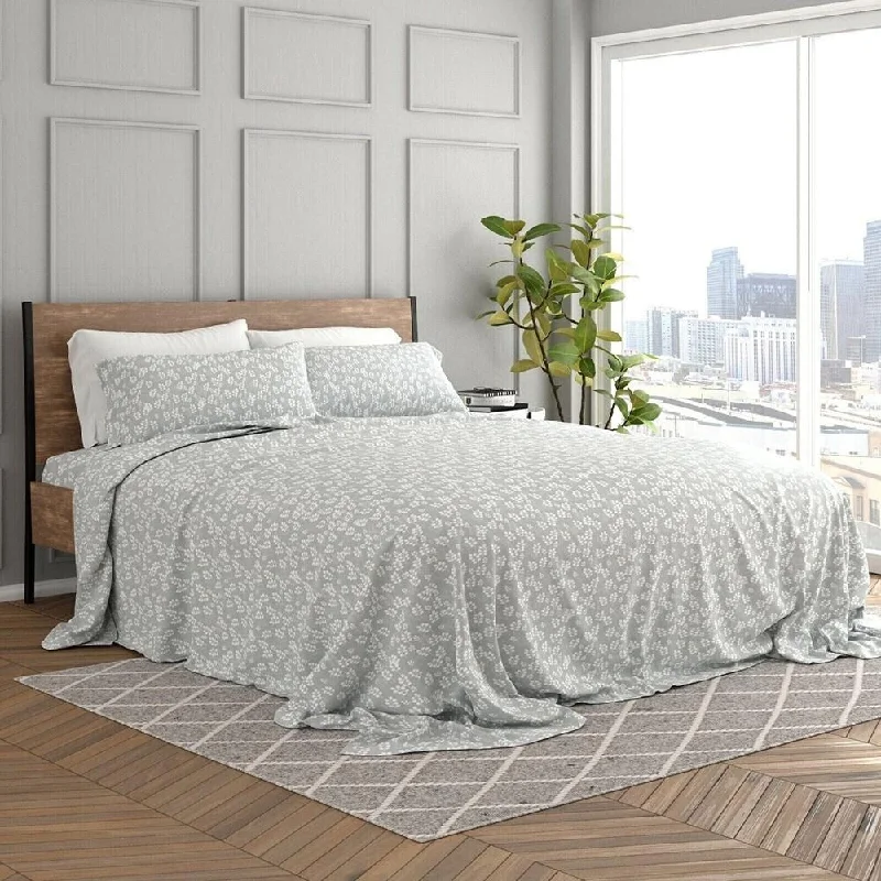 Rayon from bamboo blankets for a silky and breathable feel3pc King/Cal King Premium Ultra Soft Duvet Cover Set Wheatfield Grey Rayon from bamboo blankets for a silky and breathable feel3pc King/Cal King Premium Ultra Soft Duvet Cover Set Wheatfield Grey