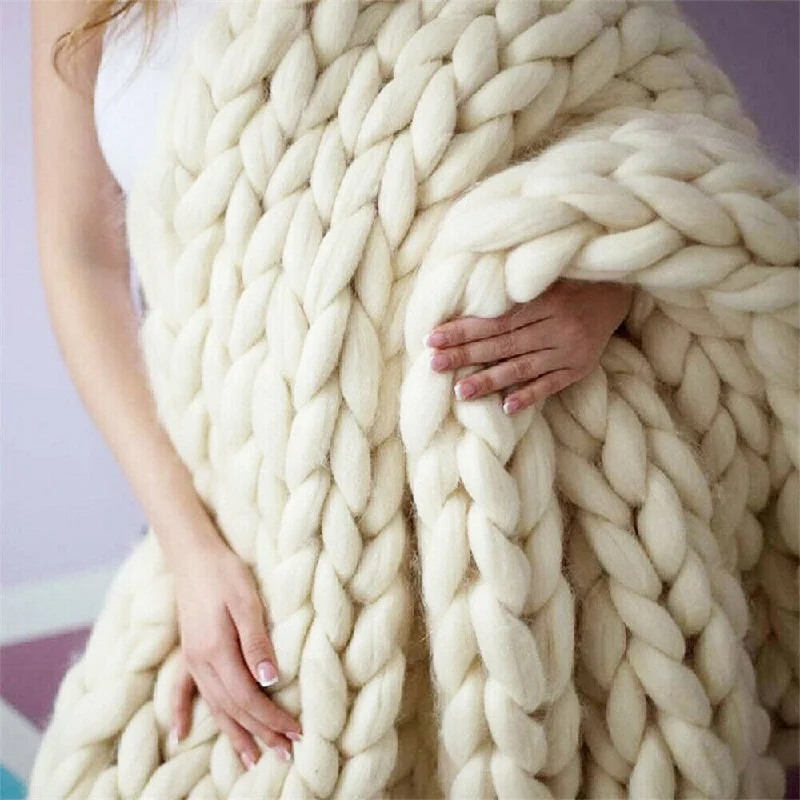 Mohair blankets with a unique sheen and softnessChunky Knitted Thick Winter Warm Handmade Yarn Bulky Queen Beige Mohair blankets with a unique sheen and softnessChunky Knitted Thick Winter Warm Handmade Yarn Bulky Queen Beige