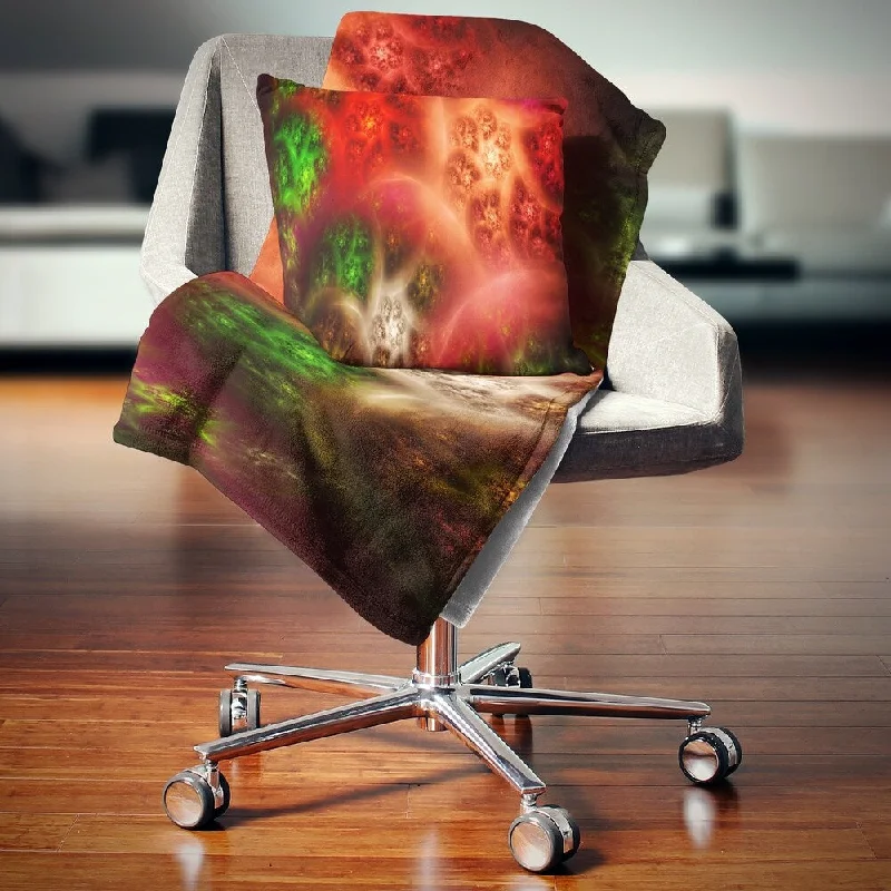 Fleece blankets for a cozy and plush textureDesignart 'Red Magic Stormy Sky' Abstract Throw Blanket Fleece blankets for a cozy and plush textureDesignart 'Red Magic Stormy Sky' Abstract Throw Blanket