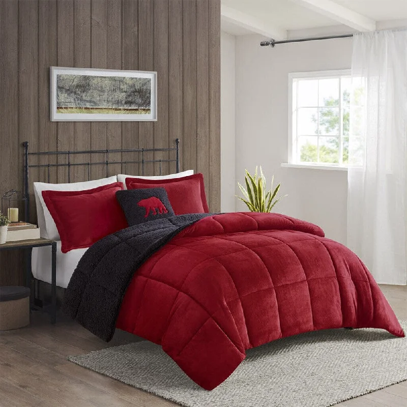 Wool blankets with natural warmth and insulationTwin Ultra-Soft Plush Comforter Set Red Wool blankets with natural warmth and insulationTwin Ultra-Soft Plush Comforter Set Red