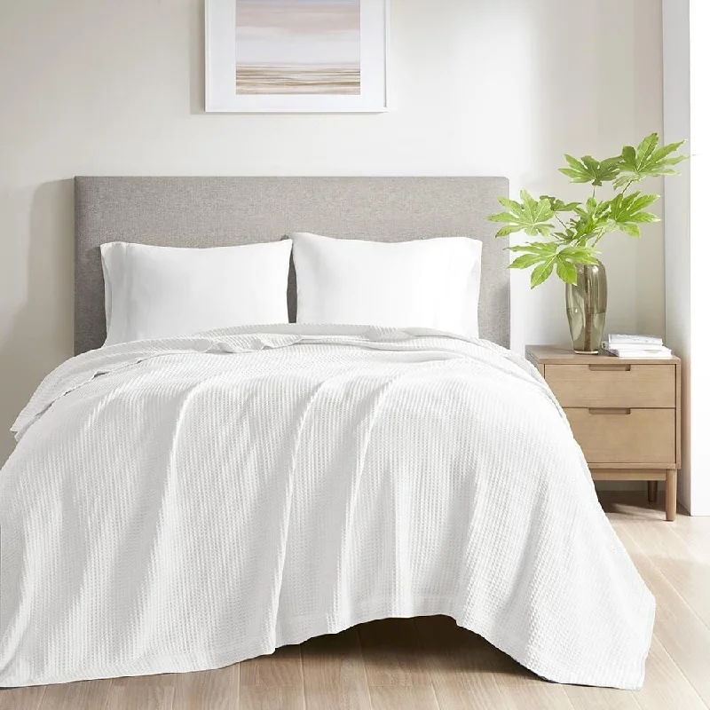 Mohair blankets with a unique sheen and softnessFull/Queen Weave Cotton Blanket White Mohair blankets with a unique sheen and softnessFull/Queen Weave Cotton Blanket White
