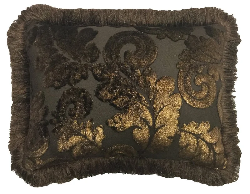 Silk Pillows for Smooth Skin and HairAdjustable Pillows for Customized ComfortDecorative Lumbar Pillow Chocolate Brown and Metallic Gold Silk Pillows for Smooth Skin and HairAdjustable Pillows for Customized ComfortDecorative Lumbar Pillow Chocolate Brown and Metallic Gold