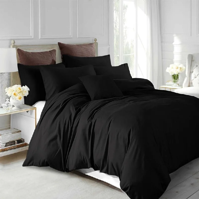 Chenille blankets with a thick and fuzzy texture3pc King Size Duvet Cover With Pillow Shams Bedding Set Black Chenille blankets with a thick and fuzzy texture3pc King Size Duvet Cover With Pillow Shams Bedding Set Black