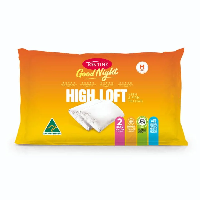 Cooling Pillows for Hot SleepersTravel Pillows for Long JourneysGood Night Hi-Loft Firm Pillow - 2 Pack