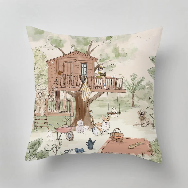 Kids Pillows with Fun DesignsBack Support Pillows for Office ChairsIndoor Pillow - Pet's Picnic Kids Pillows with Fun DesignsBack Support Pillows for Office ChairsIndoor Pillow - Pet's Picnic