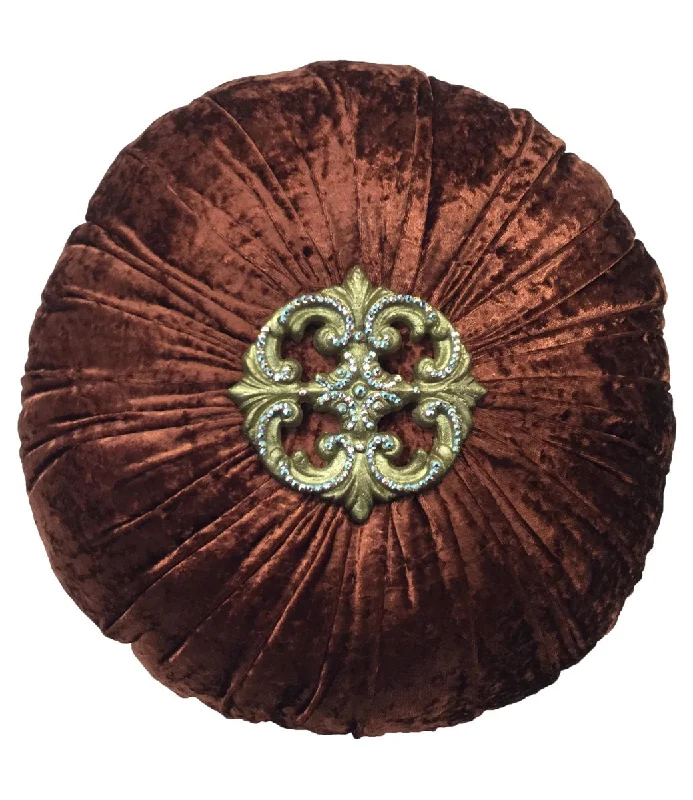 Down Alternative Pillows for Ethical ChoicesDecorative Pillows for Living Room MakeoverDecorative Pillow Rust Velvet Jeweled Medallion 18" Down Alternative Pillows for Ethical ChoicesDecorative Pillows for Living Room MakeoverDecorative Pillow Rust Velvet Jeweled Medallion 18"