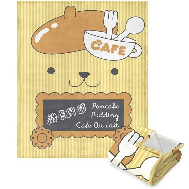 Microfiber blankets that are durable and easy to care forSanrio Pompompurin Pompom Café Silk Touch Sherpa Throw Microfiber blankets that are durable and easy to care forSanrio Pompompurin Pompom Café Silk Touch Sherpa Throw