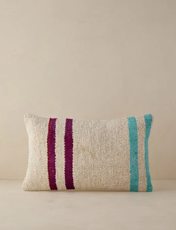 Cotton Pillows for Natural ComfortRound Pillows for Boho-Style InteriorsVintage Lumbar Pillow No. 78, 12" x 20" Cotton Pillows for Natural ComfortRound Pillows for Boho-Style InteriorsVintage Lumbar Pillow No. 78, 12" x 20"