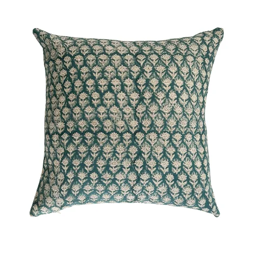Bolster Pillows for Sofa DecorationFeather Pillows for a Luxurious SleepTeal Floral Pillow Covers | Moroccan Style | Nemma