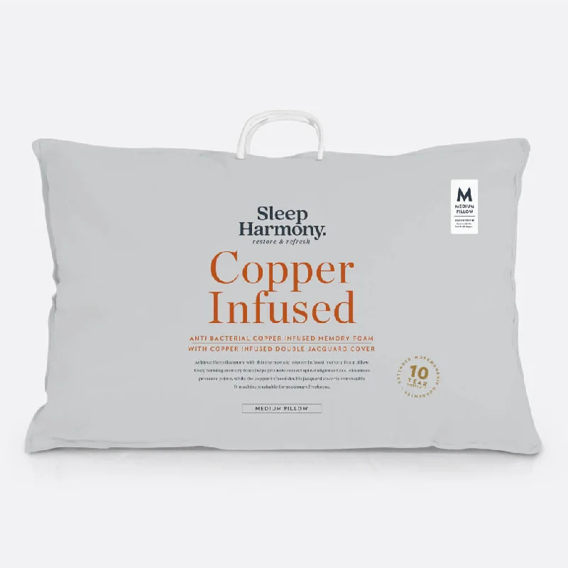 Feather Pillows for a Luxurious SleepPregnancy Pillows for Expectant MothersSleep Harmony Copper Infused Memory Foam Pillow Feather Pillows for a Luxurious SleepPregnancy Pillows for Expectant MothersSleep Harmony Copper Infused Memory Foam Pillow