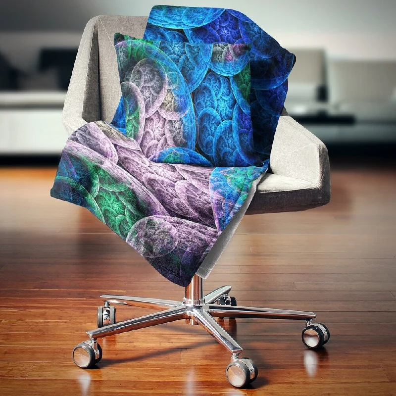 Recycled polyester blankets for an eco - conscious optionDesignart 'Dramatic Colorful Fractal Clouds' Abstract Throw Blanket Recycled polyester blankets for an eco - conscious optionDesignart 'Dramatic Colorful Fractal Clouds' Abstract Throw Blanket