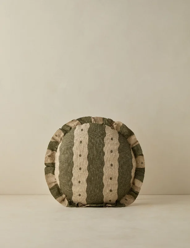 Lumbar Support Pillows for Car SeatsCooling Pillows for Hot SleepersDotti Linen Round Pillow by Sarah Sherman Samuel Lumbar Support Pillows for Car SeatsCooling Pillows for Hot SleepersDotti Linen Round Pillow by Sarah Sherman Samuel