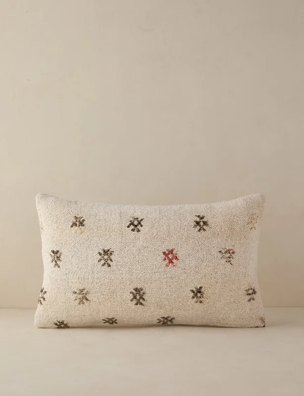 Silk Pillows for Smooth Skin and HairSoft and Fluffy Pillows for Bedroom ComfortVintage Lumbar Pillow No. 87, 12" x 20" Silk Pillows for Smooth Skin and HairSoft and Fluffy Pillows for Bedroom ComfortVintage Lumbar Pillow No. 87, 12" x 20"
