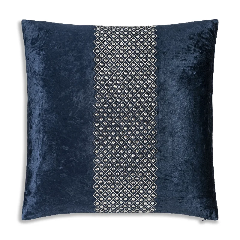 Silk Pillows for Smooth Skin and HairMemory Foam Pillows for Neck SupportJuliet Bedazzled Crystal Navy Pillow Silk Pillows for Smooth Skin and HairMemory Foam Pillows for Neck SupportJuliet Bedazzled Crystal Navy Pillow