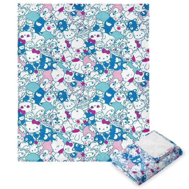 Synthetic fiber blend blankets for a budget - friendly choiceSanrio Hello Kitty & Friends Friend Group Silk Touch Throw Synthetic fiber blend blankets for a budget - friendly choiceSanrio Hello Kitty & Friends Friend Group Silk Touch Throw