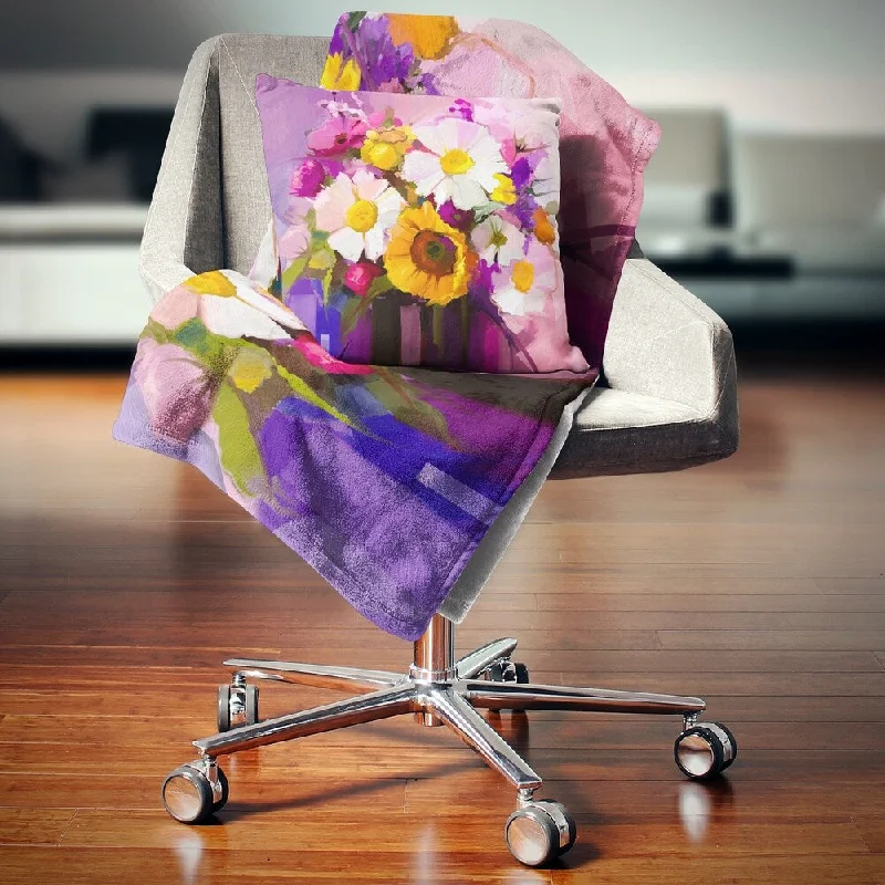 Microfiber blankets that are durable and easy to care forDesignart 'Bunch of White Red Yellow Flowers' Floral Throw Blanket Microfiber blankets that are durable and easy to care forDesignart 'Bunch of White Red Yellow Flowers' Floral Throw Blanket