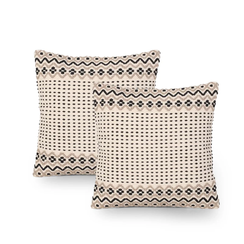 Cooling Pillows for Hot SleepersBack Support Pillows for Office ChairsDonna Boho Cotton Throw Pillow (Set of 2), Taupe and White Cooling Pillows for Hot SleepersBack Support Pillows for Office ChairsDonna Boho Cotton Throw Pillow (Set of 2), Taupe and White