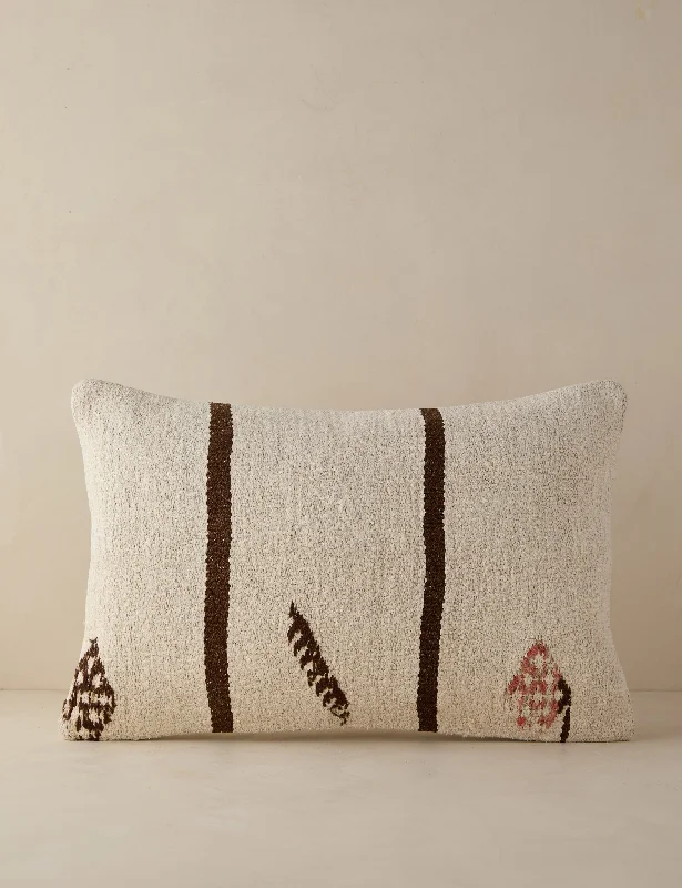 Cotton Pillows for Natural ComfortFeather Pillows for a Luxurious SleepVintage Lumbar Pillow No. 100, 16" x 24" Cotton Pillows for Natural ComfortFeather Pillows for a Luxurious SleepVintage Lumbar Pillow No. 100, 16" x 24"