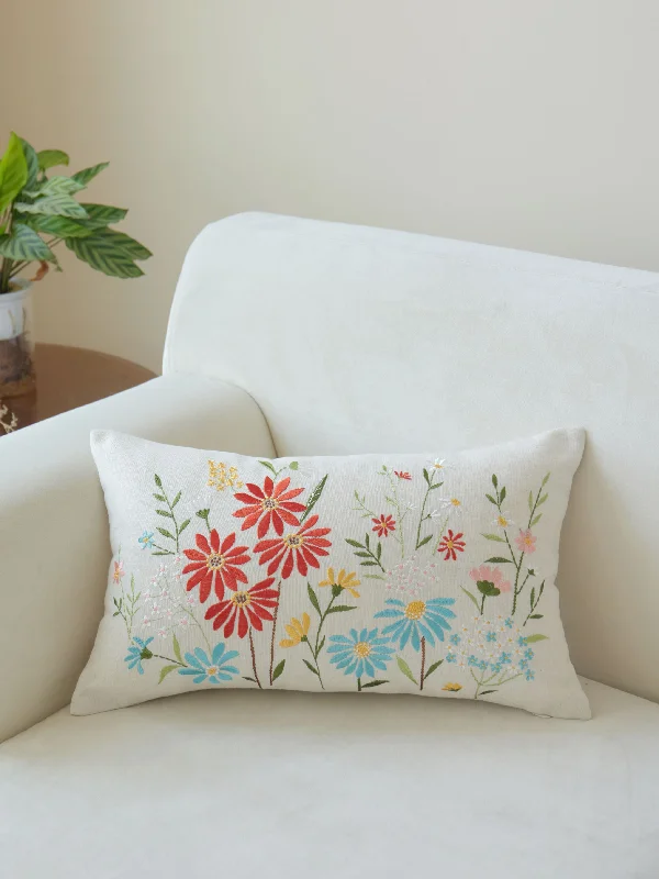 Decorative Pillows for Living Room MakeoverVelvet Pillows for a Touch of EleganceDaisy Multicolor Embroidered Lumbar Pillow Decorative Pillows for Living Room MakeoverVelvet Pillows for a Touch of EleganceDaisy Multicolor Embroidered Lumbar Pillow