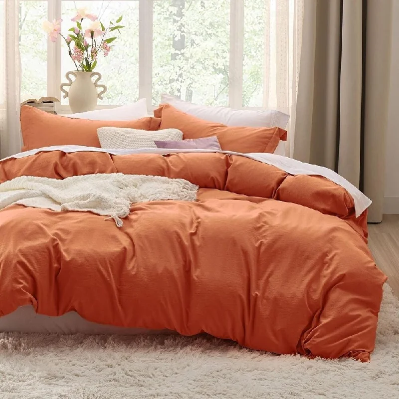 Alpaca wool blankets for a hypoallergenic and warm option3pc King Size Duvet Cover Set Soft Prewashed Burnt Orange Alpaca wool blankets for a hypoallergenic and warm option3pc King Size Duvet Cover Set Soft Prewashed Burnt Orange