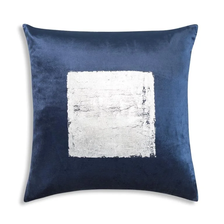 Plush Pillows for a Cozy BedHypoallergenic Pillows for Allergy SufferersVerona Navy Silver Velvet Pillow Plush Pillows for a Cozy BedHypoallergenic Pillows for Allergy SufferersVerona Navy Silver Velvet Pillow