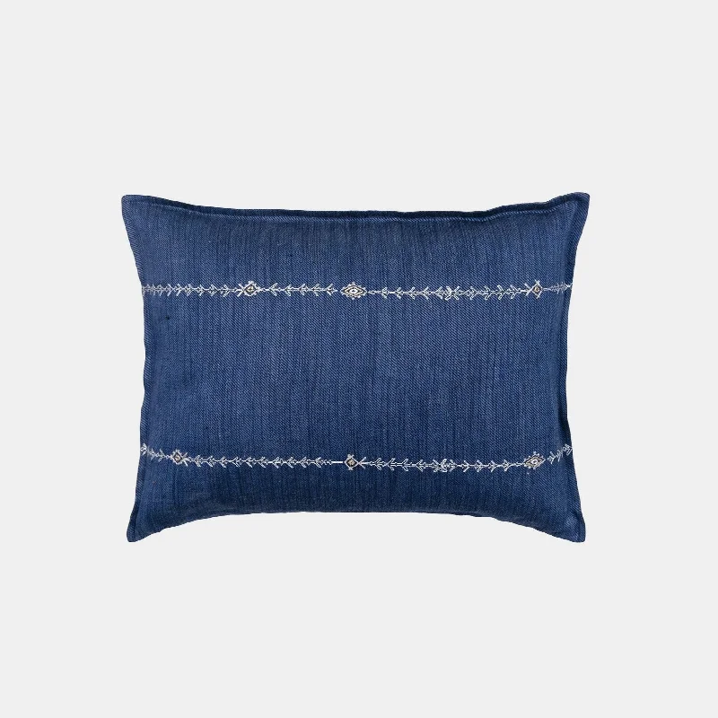 Cotton Pillows for Natural ComfortVelvet Pillows for a Touch of EleganceStitch Stripe Indigo Lumbar Pillow Cotton Pillows for Natural ComfortVelvet Pillows for a Touch of EleganceStitch Stripe Indigo Lumbar Pillow