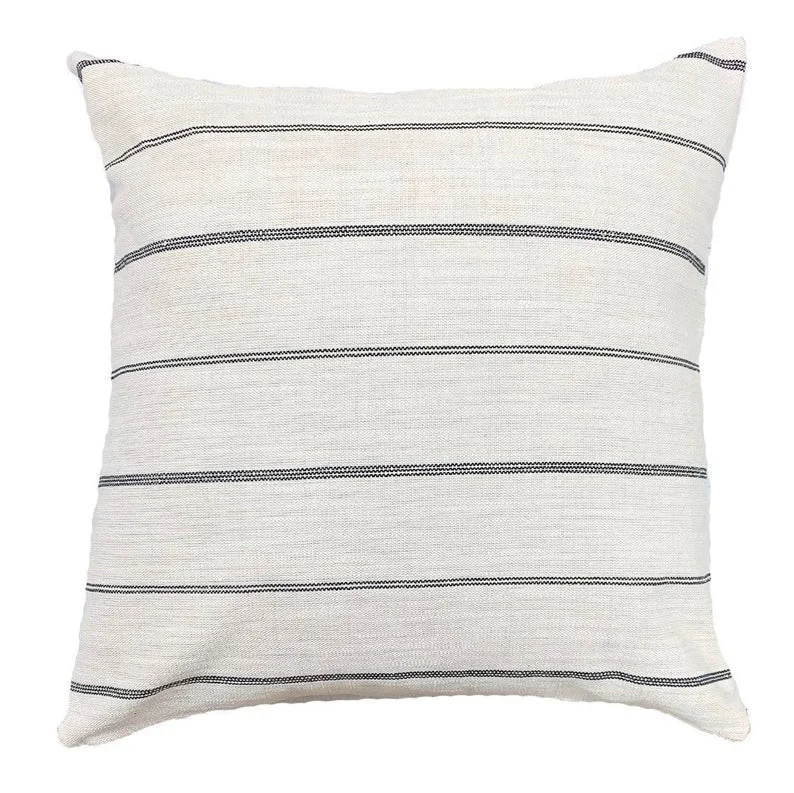 Plush Pillows for a Cozy BedHypoallergenic Pillows for Allergy SufferersStunning neutral striped pillows - Pearce Pillow Collection Plush Pillows for a Cozy BedHypoallergenic Pillows for Allergy SufferersStunning neutral striped pillows - Pearce Pillow Collection