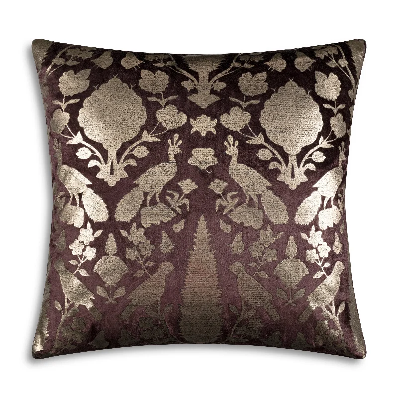 Round Pillows for Boho-Style InteriorsLumbar Support Pillows for Car SeatsMila Brown Gold Pillow