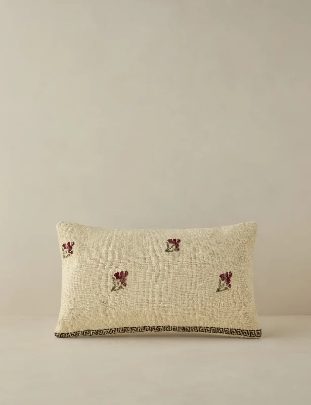 Round Pillows for Boho-Style InteriorsPlush Pillows for a Cozy BedVintage Lumbar Pillow No. 28, 12" x 20" Round Pillows for Boho-Style InteriorsPlush Pillows for a Cozy BedVintage Lumbar Pillow No. 28, 12" x 20"