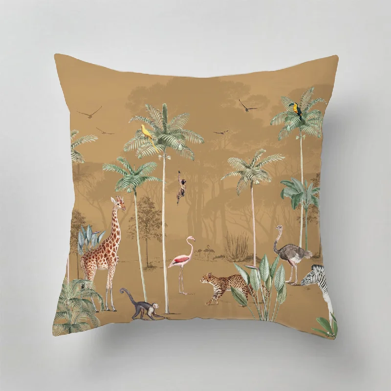 Hypoallergenic Pillows for Allergy SufferersMemory Foam Pillows for Neck SupportIndoor Pillow - Wildlife's Playground ochre Hypoallergenic Pillows for Allergy SufferersMemory Foam Pillows for Neck SupportIndoor Pillow - Wildlife's Playground ochre