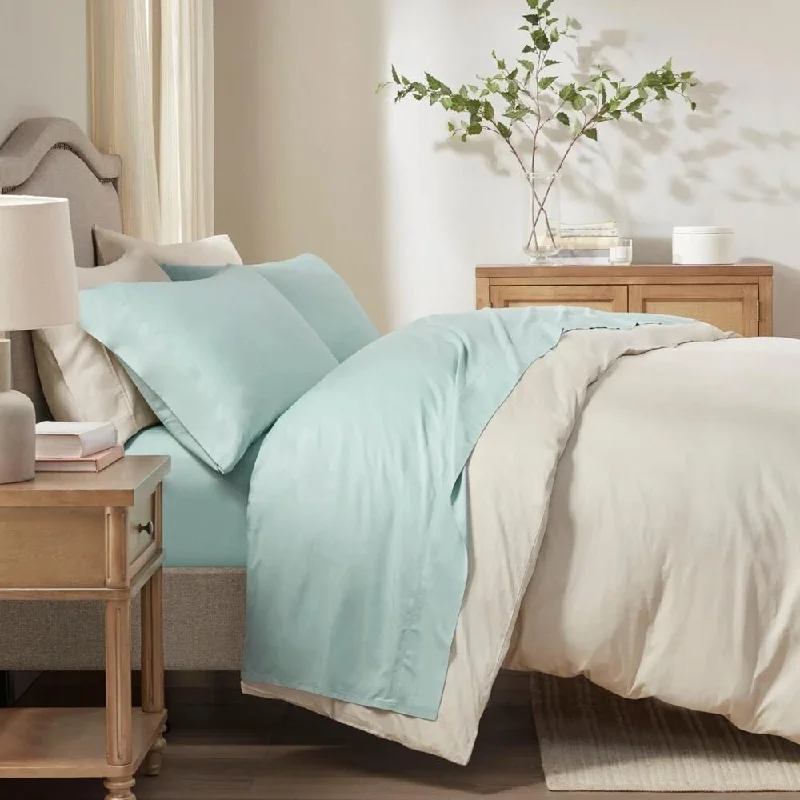 Rayon from bamboo blankets for a silky and breathable feel4pc Queen 100% Rayon from Bamboo 250 Thread Deep Sheet Set Aqua Rayon from bamboo blankets for a silky and breathable feel4pc Queen 100% Rayon from Bamboo 250 Thread Deep Sheet Set Aqua