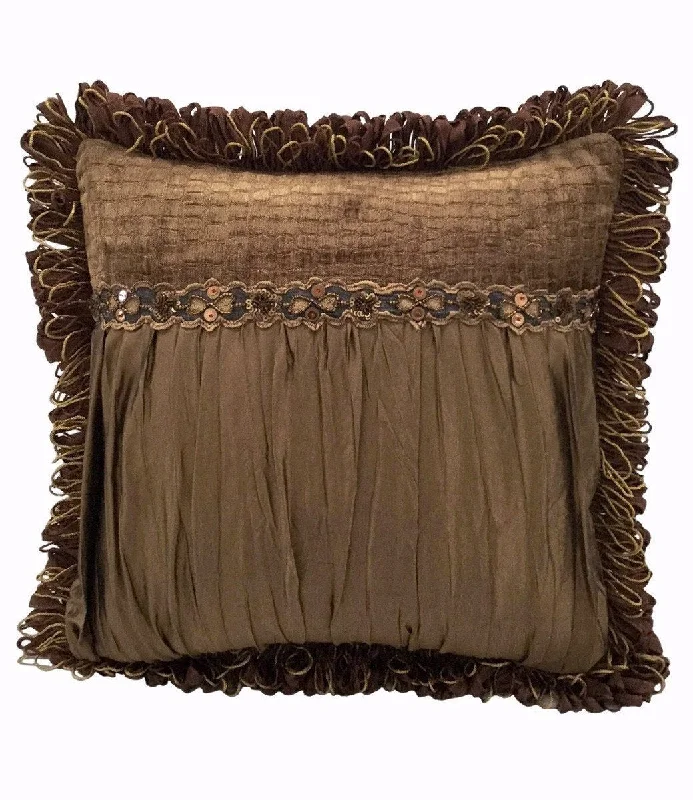 Memory Foam Pillows for Neck SupportBolster Pillows for Sofa DecorationCaramel Silk And Croc Chenille Square Accent Pillow 18x18 Memory Foam Pillows for Neck SupportBolster Pillows for Sofa DecorationCaramel Silk And Croc Chenille Square Accent Pillow 18x18