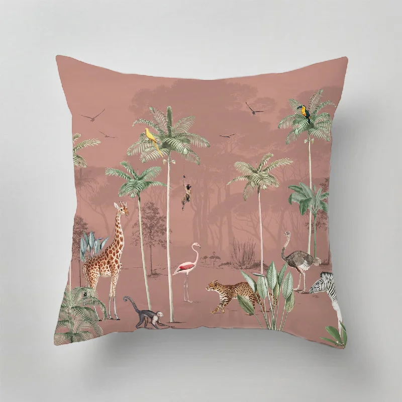 Cooling Pillows for Hot SleepersBack Support Pillows for Office ChairsIndoor Pillow - Wildlife's Playground blush Cooling Pillows for Hot SleepersBack Support Pillows for Office ChairsIndoor Pillow - Wildlife's Playground blush
