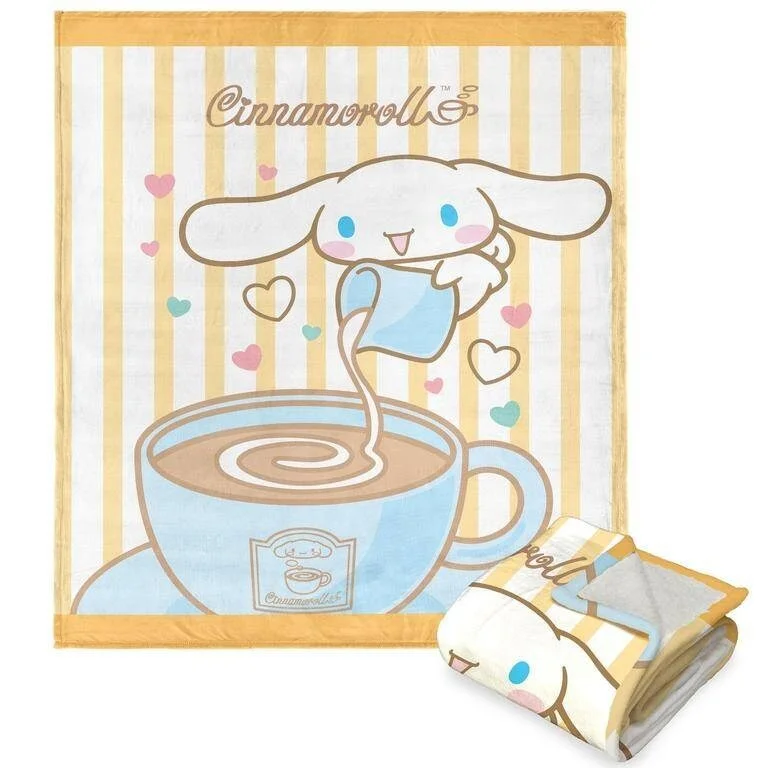 Synthetic fiber blend blankets for a budget - friendly choiceSanrio Cinnamoroll Silk Touch Sherpa Throw Blanket Synthetic fiber blend blankets for a budget - friendly choiceSanrio Cinnamoroll Silk Touch Sherpa Throw Blanket