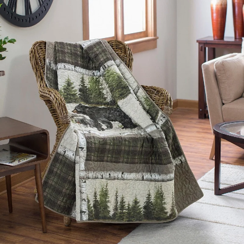 Recycled polyester blankets for an eco - conscious optionDonna Sharp Bear Panels UCC Throw Blanket Recycled polyester blankets for an eco - conscious optionDonna Sharp Bear Panels UCC Throw Blanket