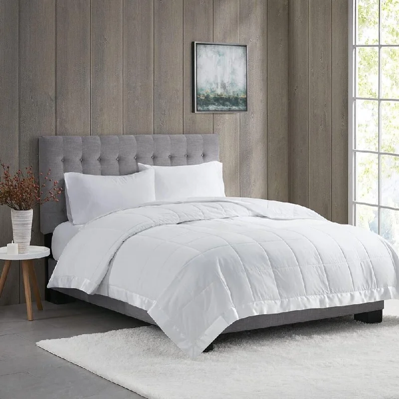 Queen - size blankets for standard - sized bedsFull/Queen Extra Comfy Blanket Polyester White Queen - size blankets for standard - sized bedsFull/Queen Extra Comfy Blanket Polyester White