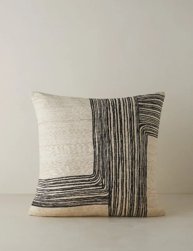 Bolster Pillows for Sofa DecorationSquare Pillows for Modern Home DecorStriations Silk Pillow by Élan Byrd