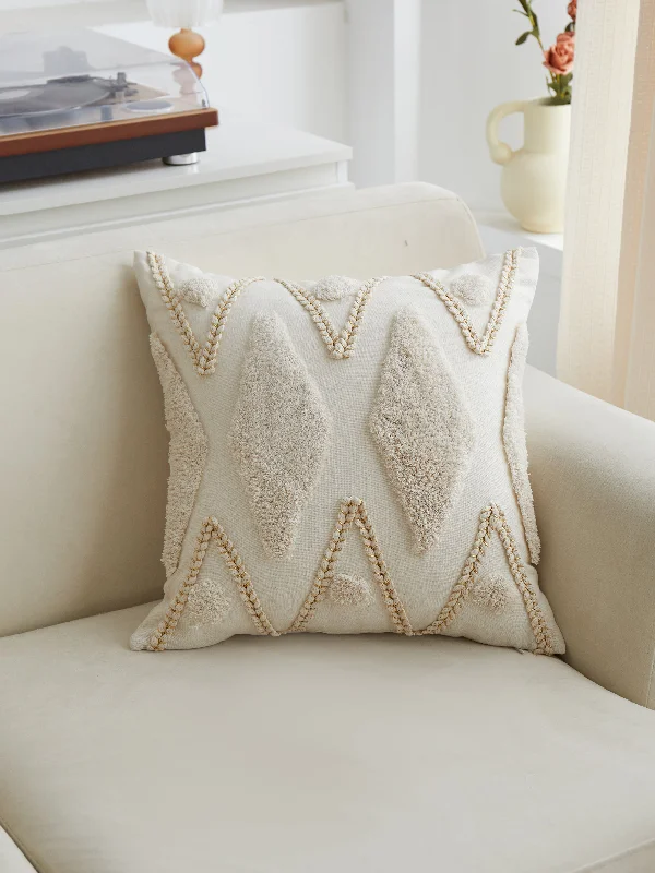 Back Support Pillows for Office ChairsOrthopedic Pillows for Back Pain ReliefGeometric Tufted Ivory Pillow Back Support Pillows for Office ChairsOrthopedic Pillows for Back Pain ReliefGeometric Tufted Ivory Pillow