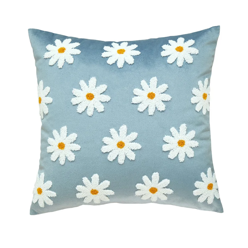 Down Alternative Pillows for Ethical ChoicesTravel Pillows for Long JourneysDaisies Blue Pillow Down Alternative Pillows for Ethical ChoicesTravel Pillows for Long JourneysDaisies Blue Pillow