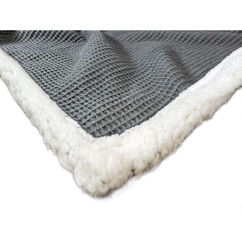 Cashmere blankets for ultimate softness and luxuryTexas Subtle Waffle Sherpa Throw