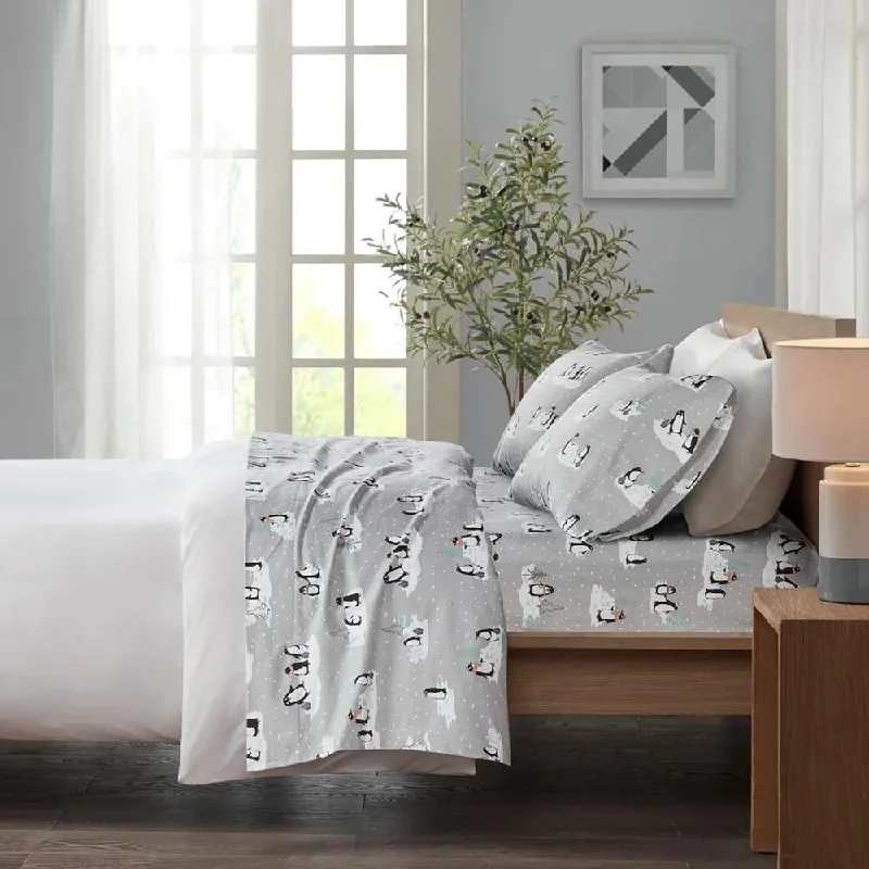Wool blankets with natural warmth and insulationQueen Cozy Cotton Flannel Printed Deep Pocket Sheet Set Grey Penguin Wool blankets with natural warmth and insulationQueen Cozy Cotton Flannel Printed Deep Pocket Sheet Set Grey Penguin