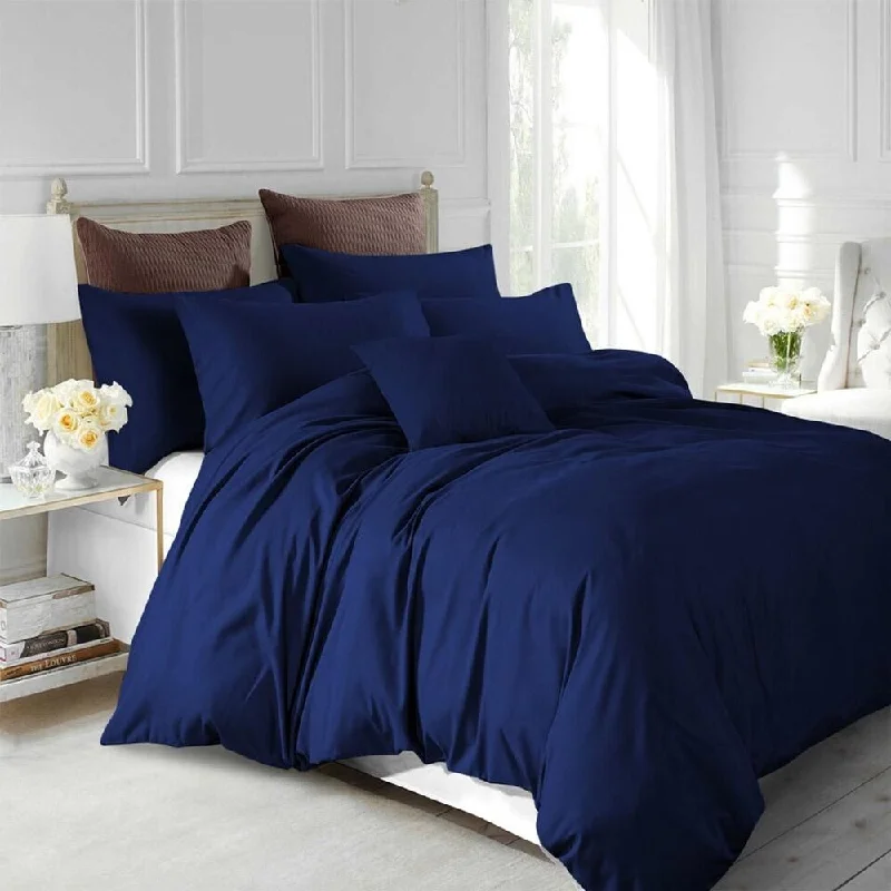 Recycled polyester blankets for an eco - conscious option3pc Twin Size Duvet Cover With Pillow Shams Bedding Set Navy Recycled polyester blankets for an eco - conscious option3pc Twin Size Duvet Cover With Pillow Shams Bedding Set Navy